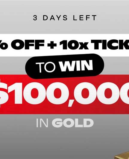 Someone’s winning $100,000 in Gold this Friday… and it could be you! 