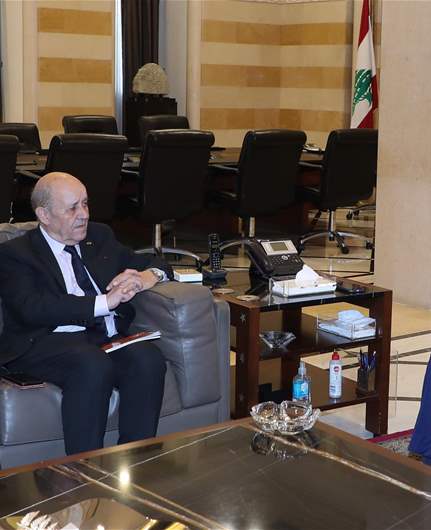 سلام بحث ولودريان في نتائج مفاوضات واشنطن ومساعي وقف إطلاق النار
