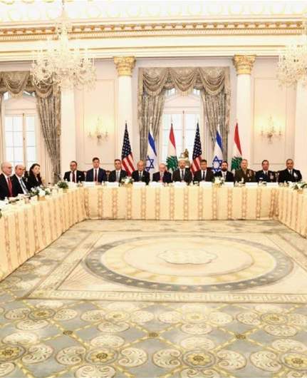 Photo from Lebanese–Israeli negotiations in Washington