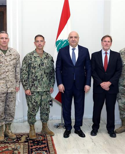 President Aoun, US CENTCOM commander discuss preparations for implementing framework agreement