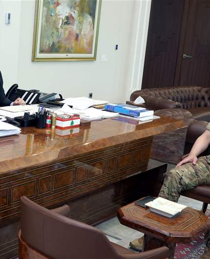 President Aoun discusses security, post-framework agreement tasks with Army chief