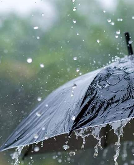 الطقس ممطر مع برق ورعد...