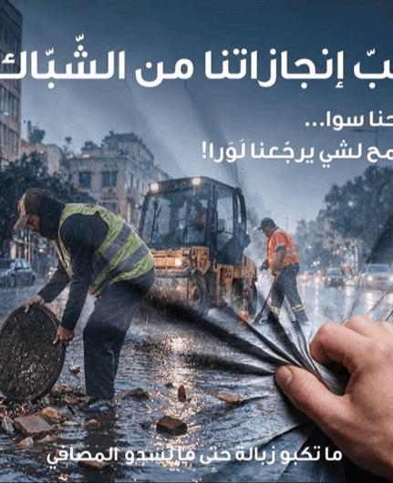 "الأشغال" أطلقت حملتها "ما تكبّوا زبالة حتى ما تسدّوا المصافي" استعدادًا لموسم الشتاء