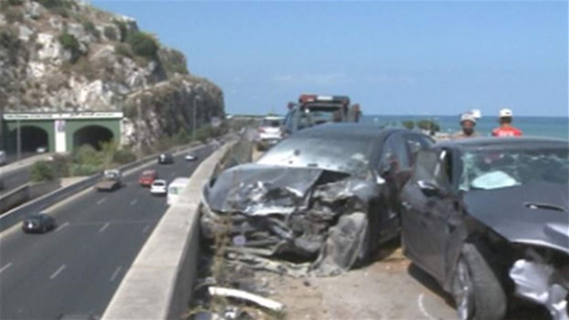 Car accident on Naher al-Kaleb coastal road