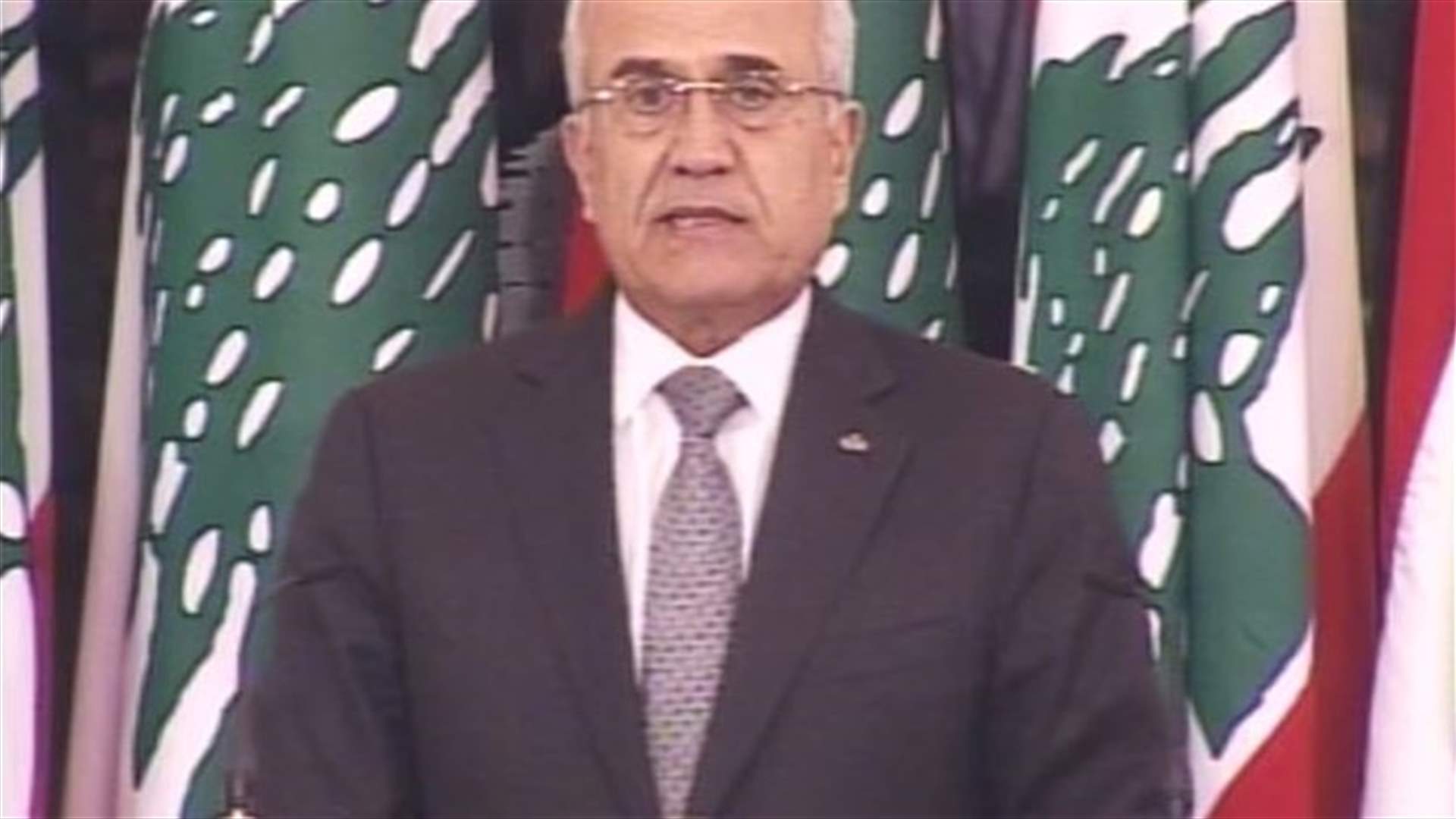 Sleiman says political disputes paralyze work of constitutional institutions