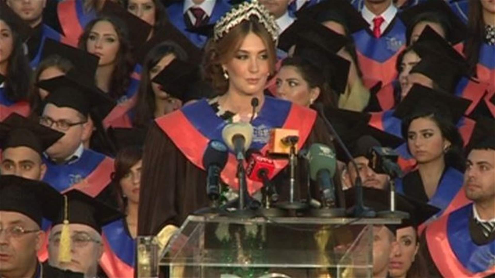 REPORT: Miss Lebanon 2012 Rina Chibany graduates