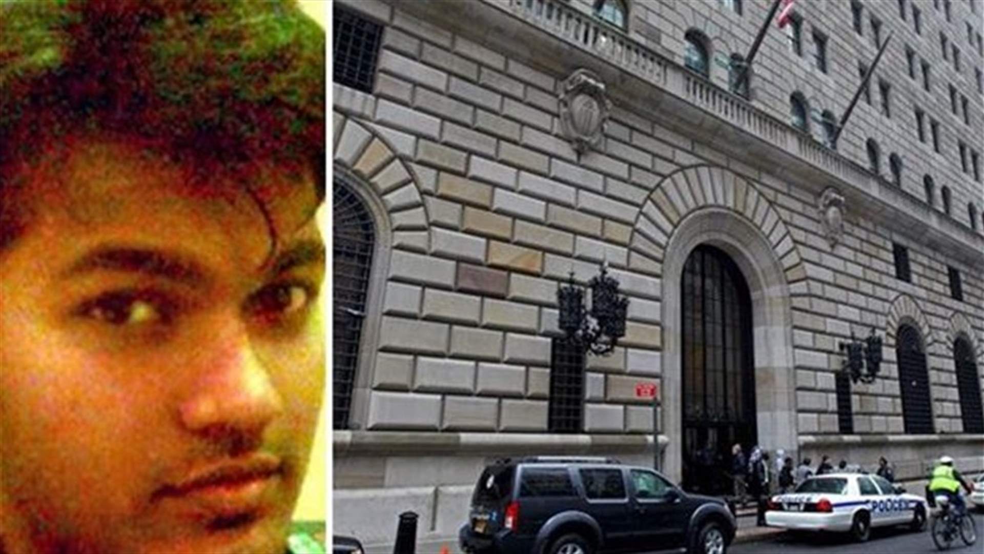 Man sentenced to 30 years in plot to bomb New York Fed