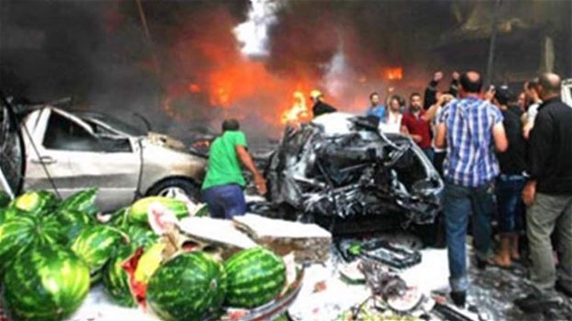 تشييع مواطنين في الطيبة والغسانية قضيا بانفجار الرويس