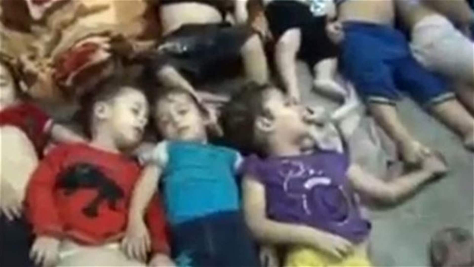ابادة بالكيميائي في الغوطة الشرقية في سوريا
