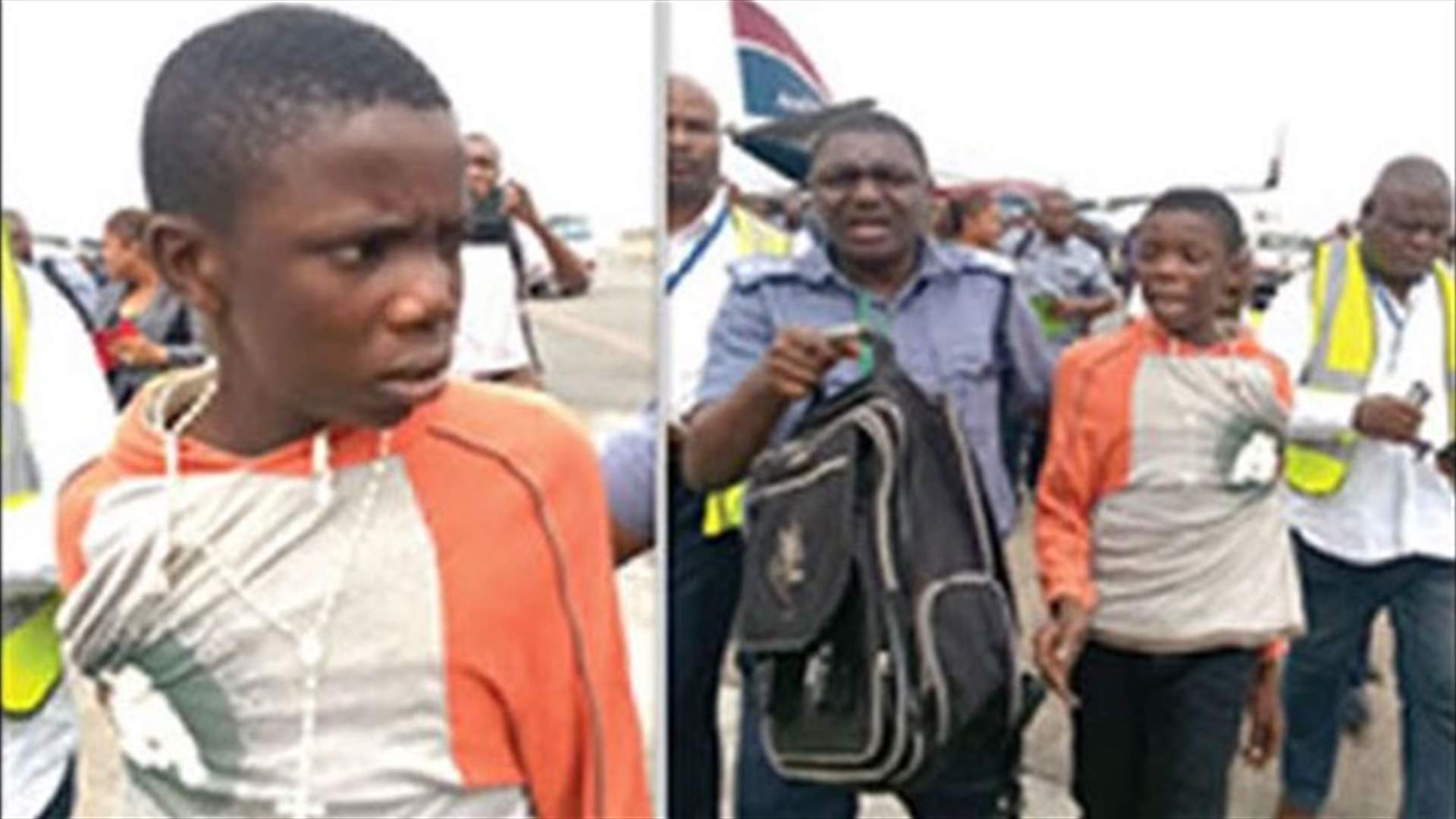 Boy flies from home town hiding in airplane wheel cavity