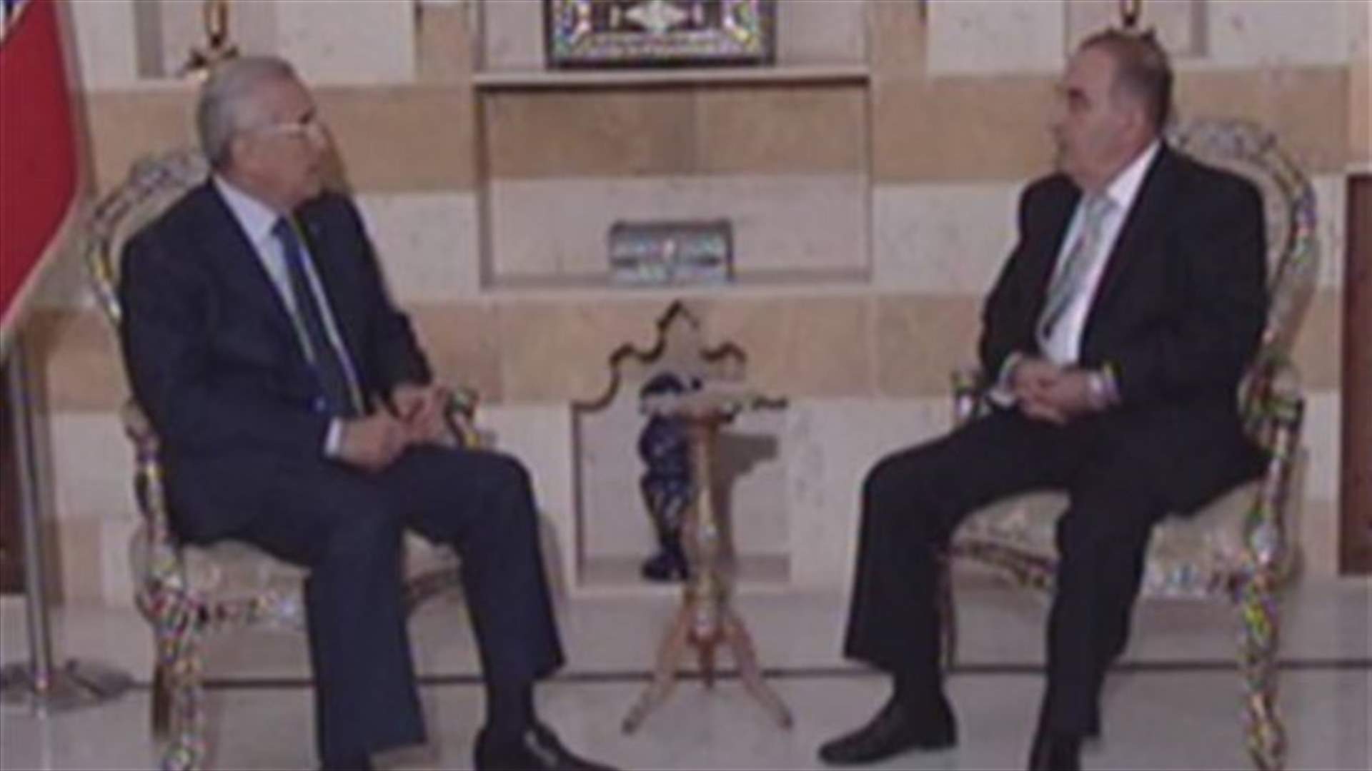 President Sleiman reviews current situation with MP Qanso 