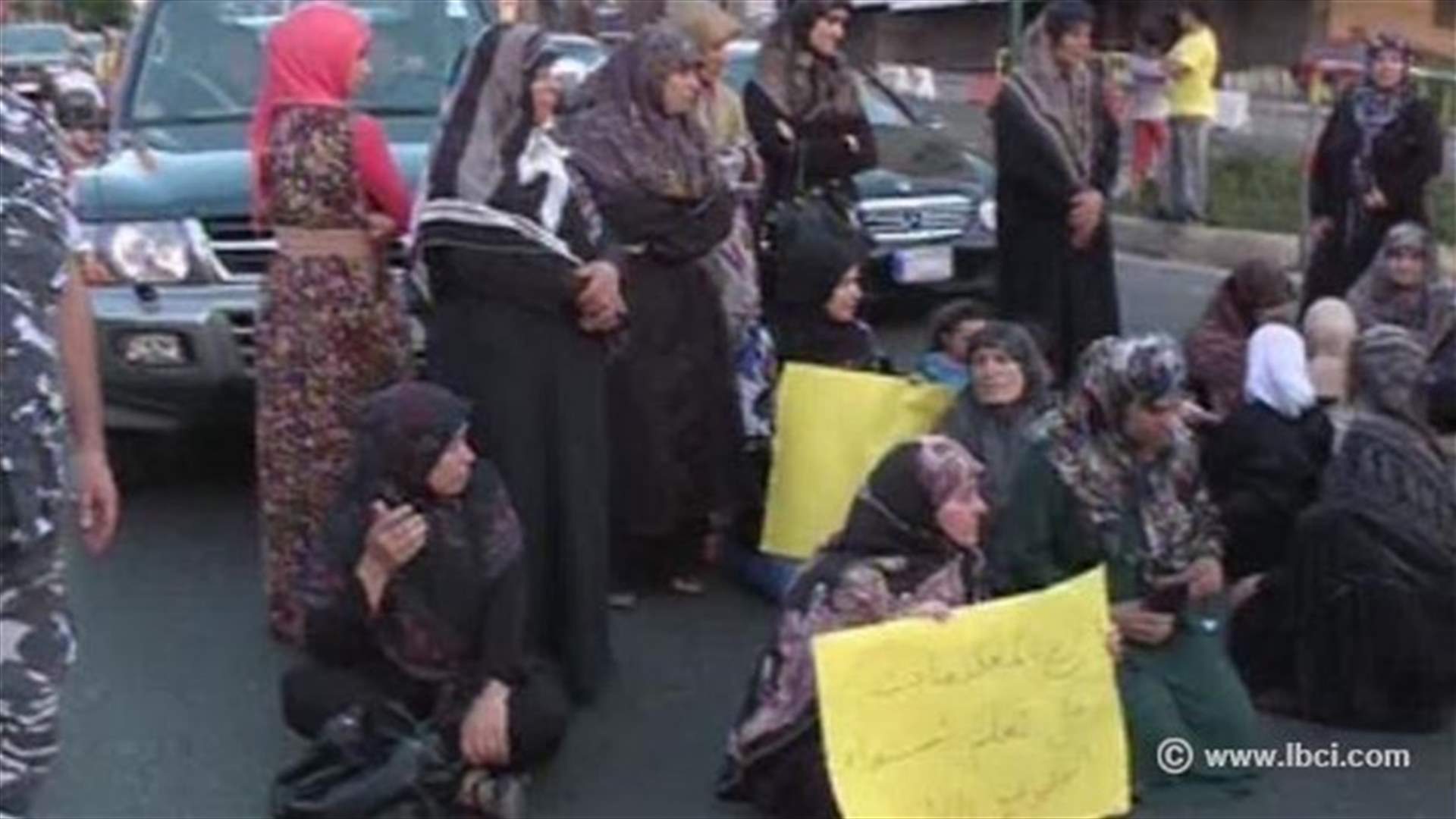 اعتصام لأهالي مخطوفي أعزاز في عين التينة