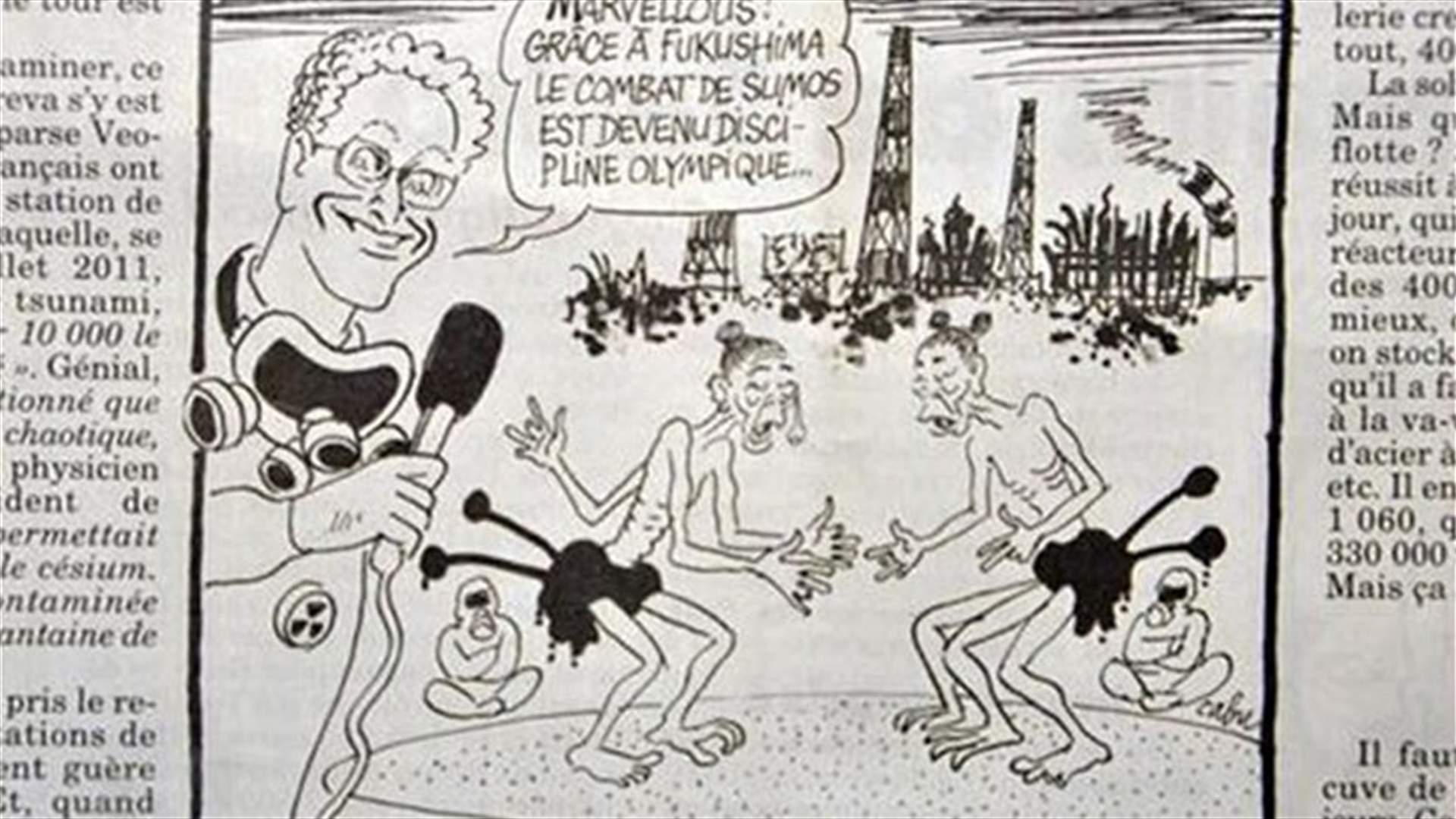 Japan upset by French cartoon linking Fukushima to Olympics