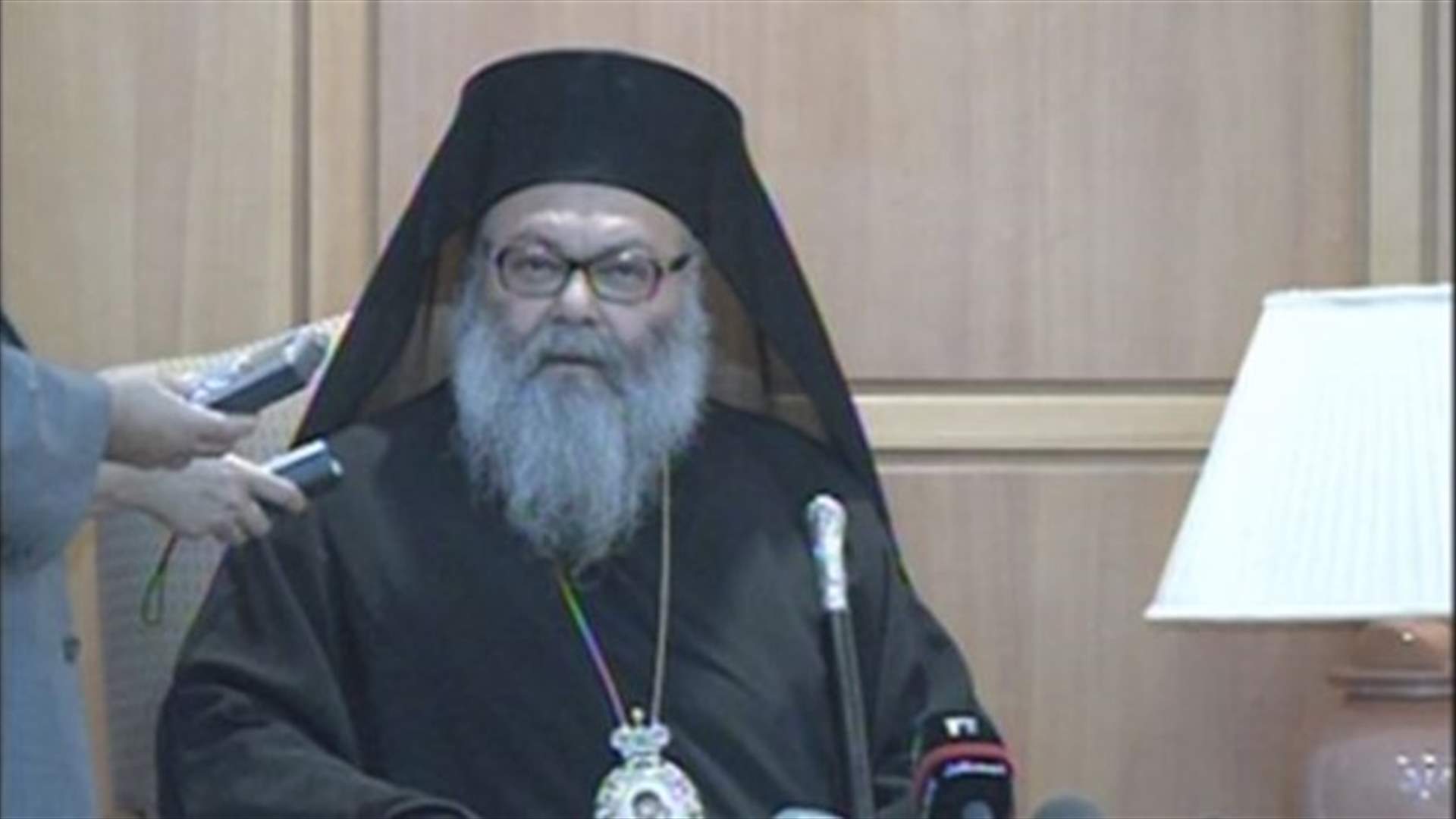 يازجي: ان شاء الله نحتفل قريبا بوجود المطرانين بيننا