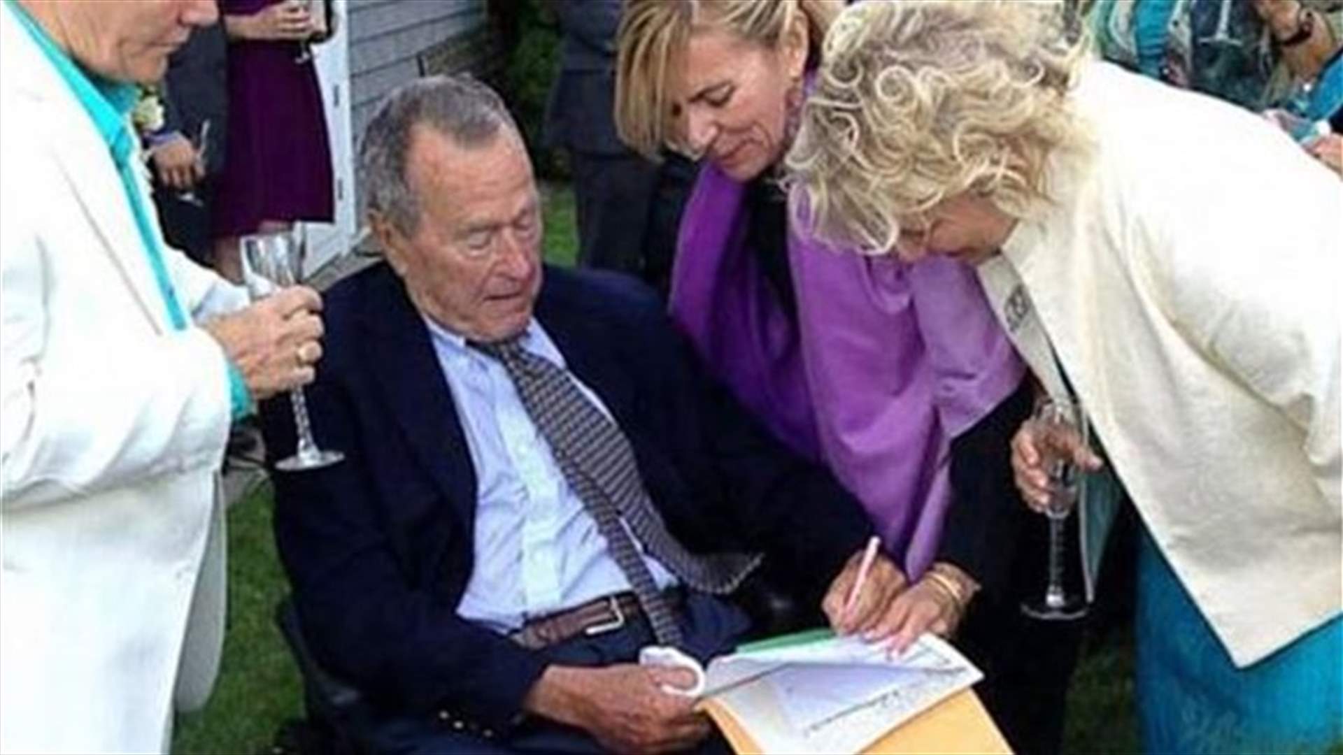 George H.W. Bush witness at Maine same-sex wedding