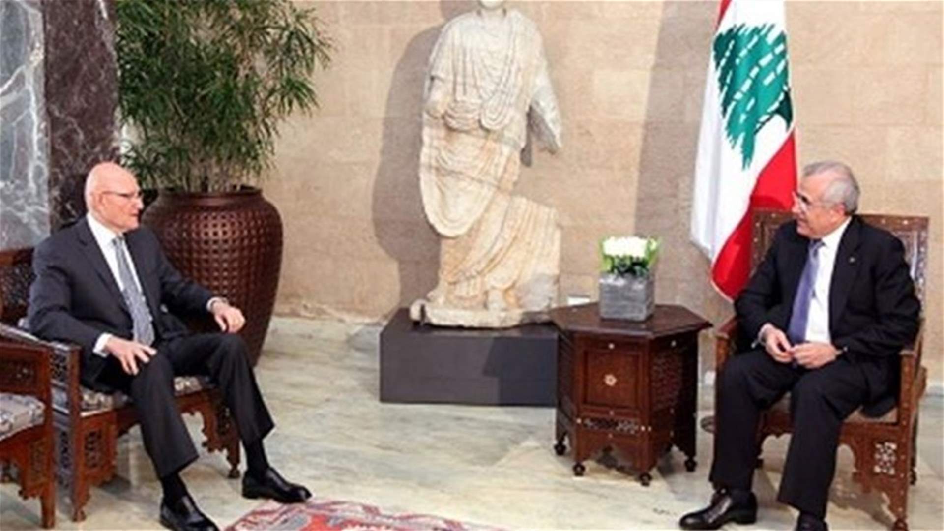 سليمان وسلام اتفقا على مهلة اسبوع آخر لإجراء مزيد من المشاورات 