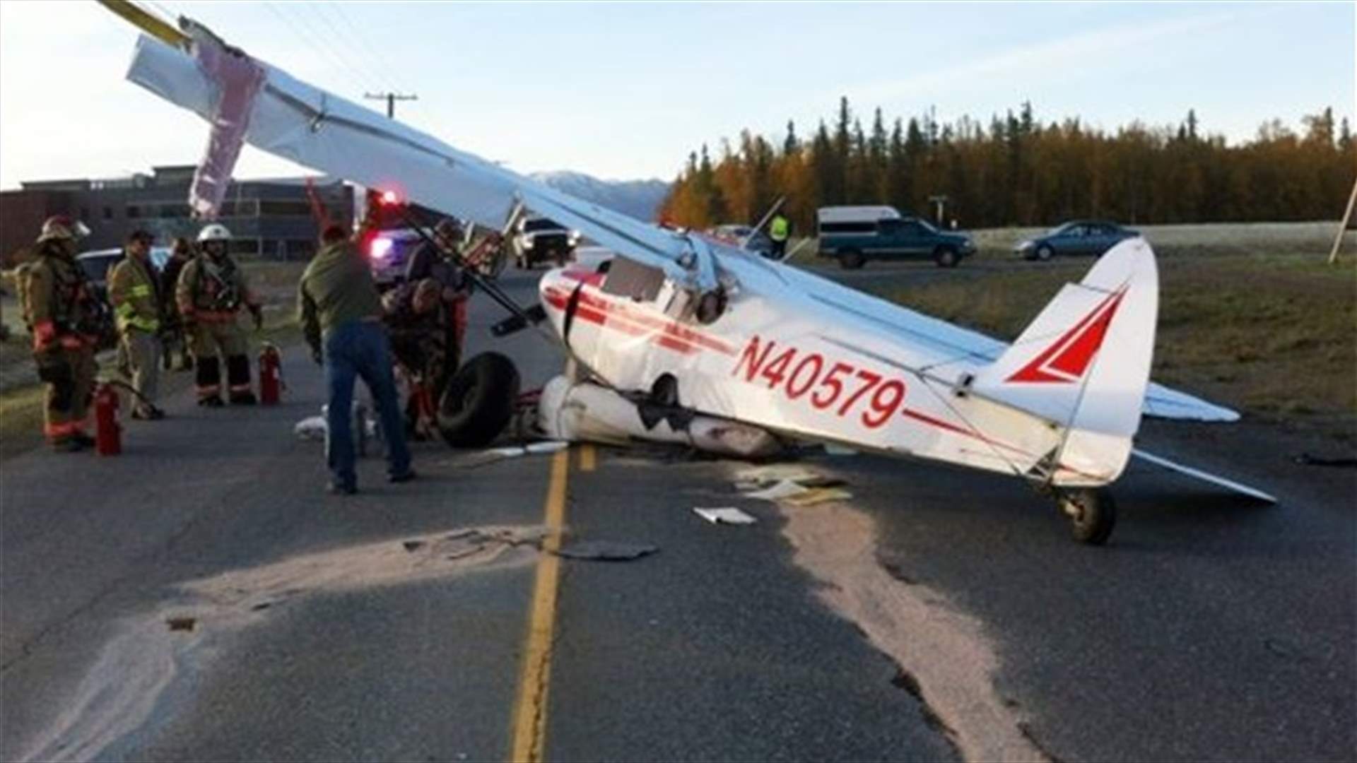 Pilot crash lands on Alaska highway near Wasilla