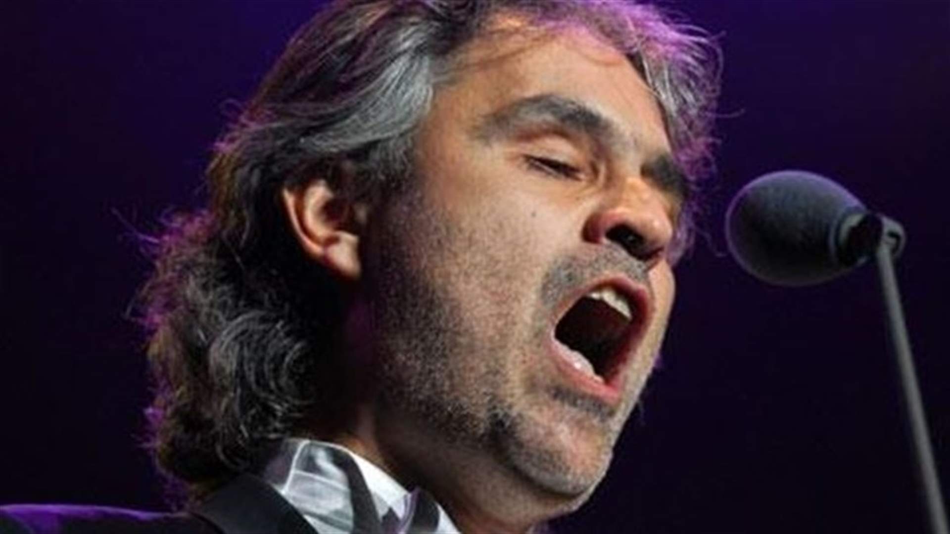 Tenor Andrea Bocelli to receive master's next week