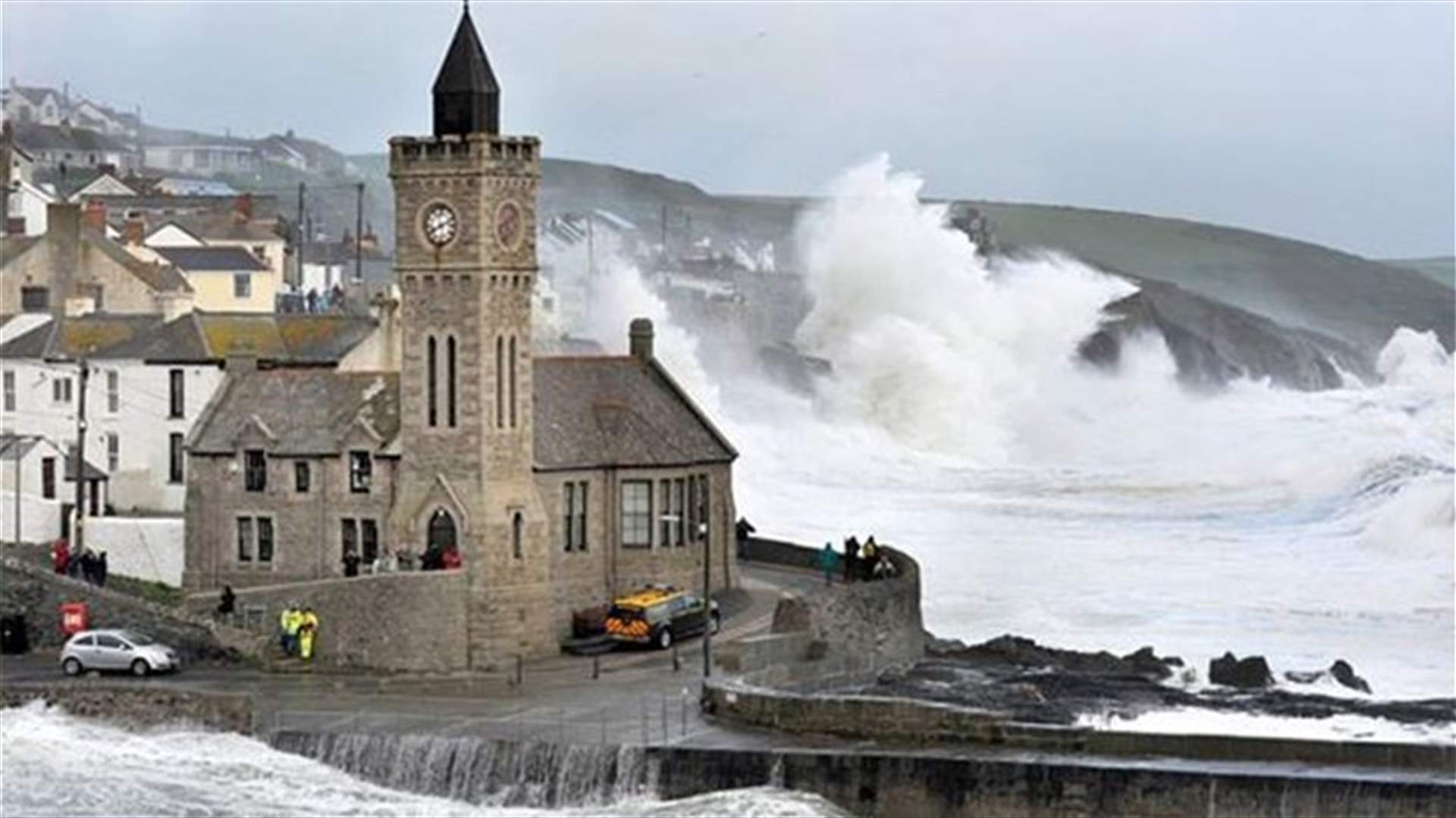 Hurricane-force winds batter Britain