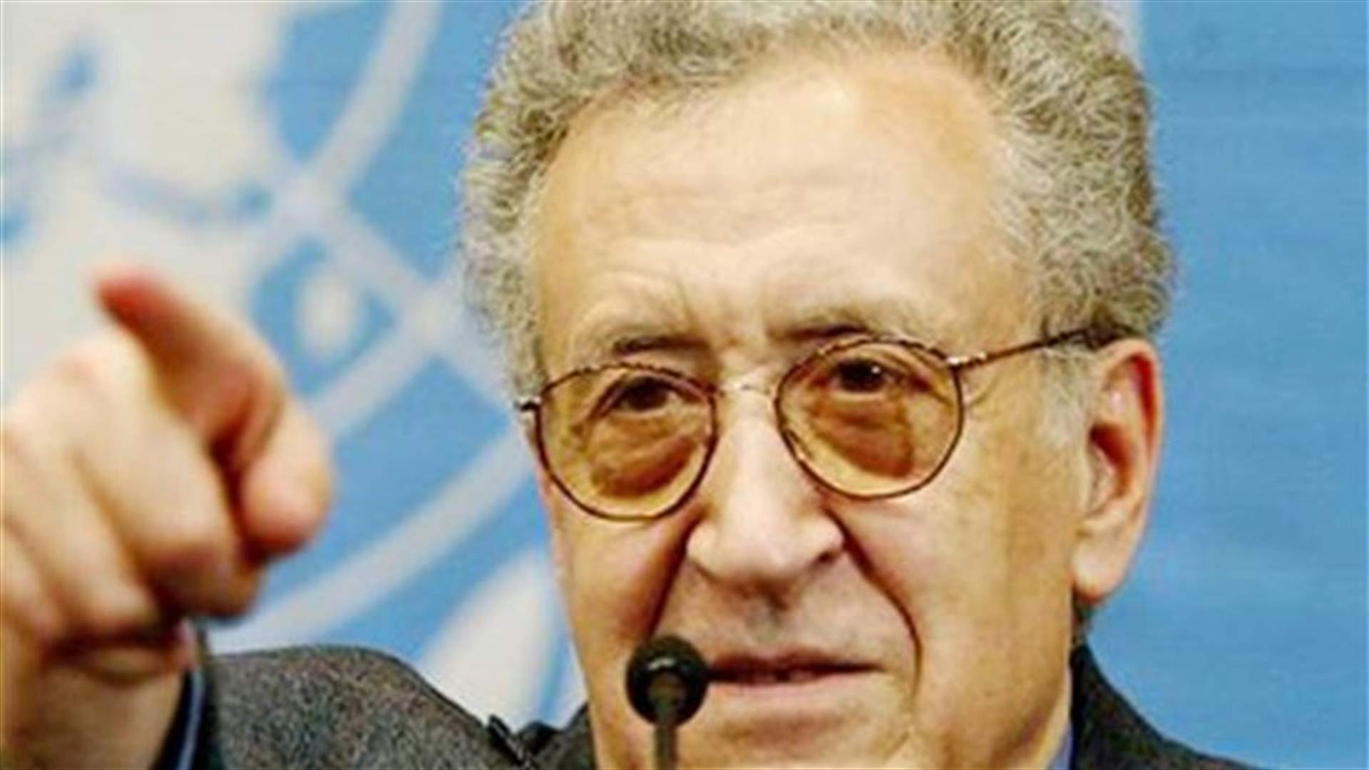 الابراهيمي وصل الى بيروت في طريقه الى سوريا 
