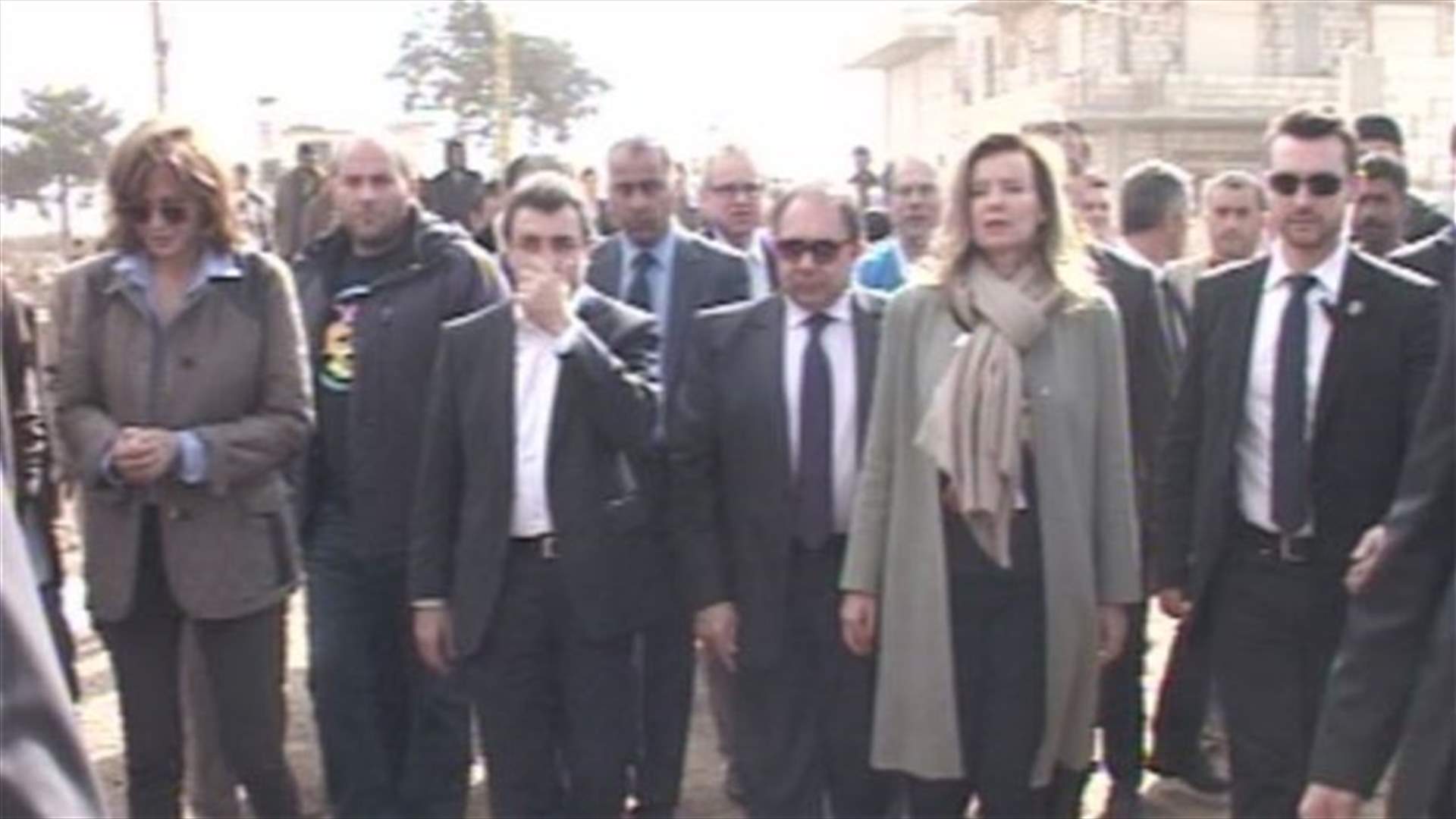 REPORT: France's first lady visits Syrian refugee camp in Lebanon's Bekaa