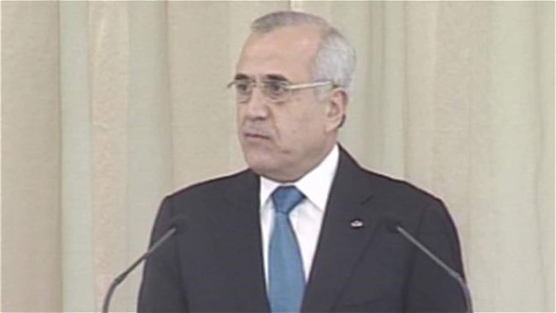 President Sleiman says political choices should prevent Israeli espionage on Lebanon