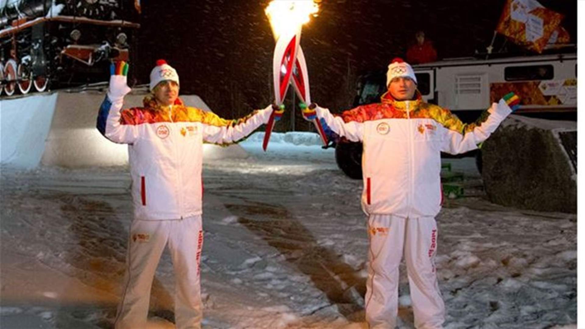 Olympic torch blasts into space before Games