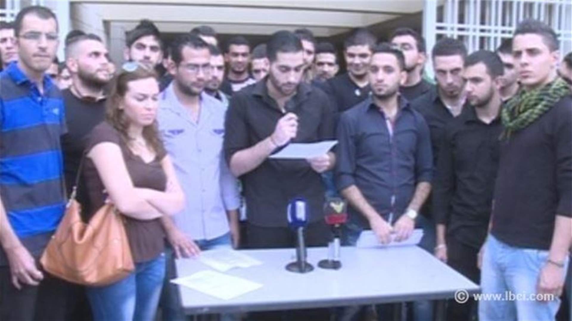 Students of LU’s Faculty of Economics and Business Administration stage sit-in