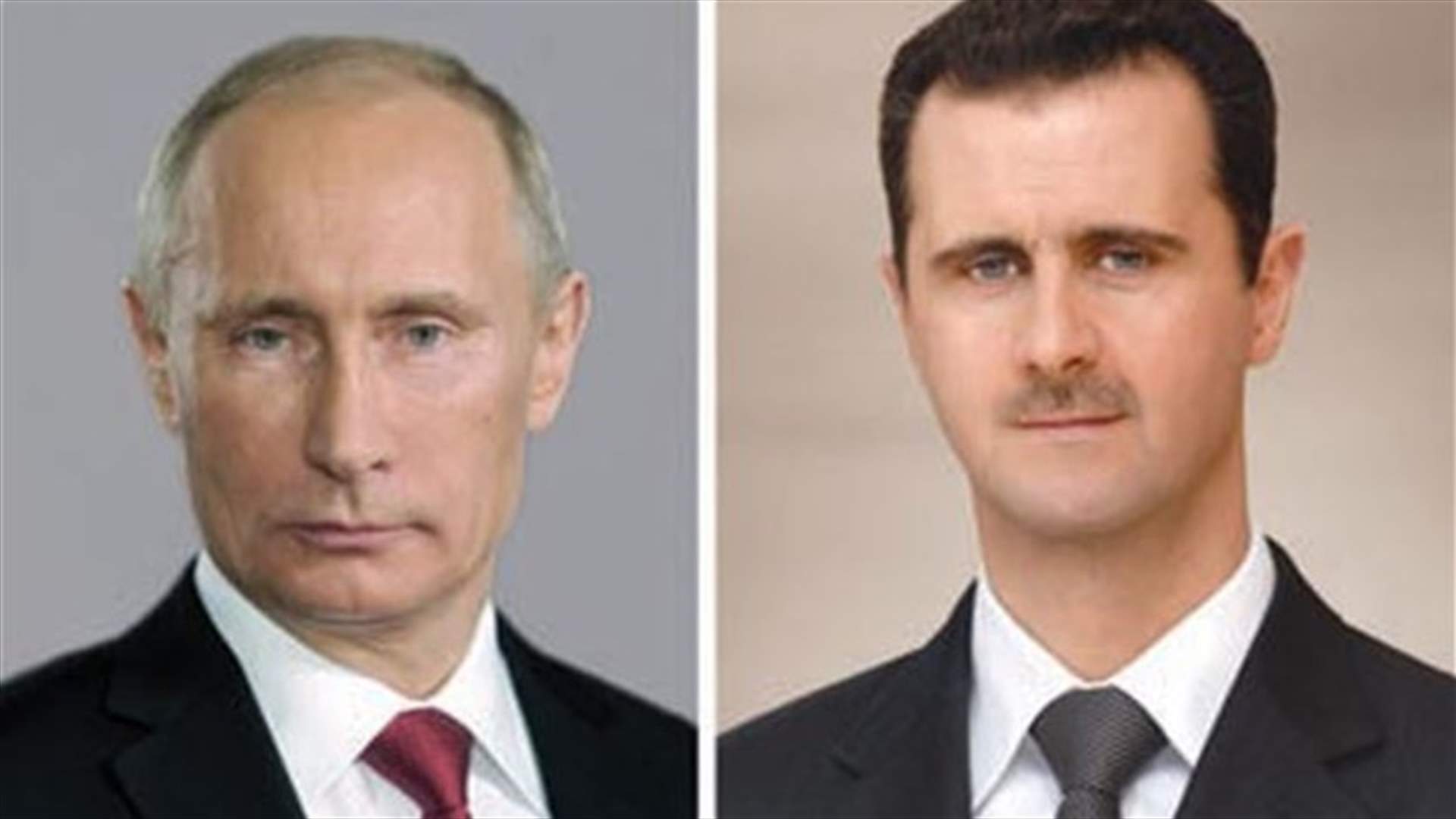 Putin discusses Syria peace moves with Assad