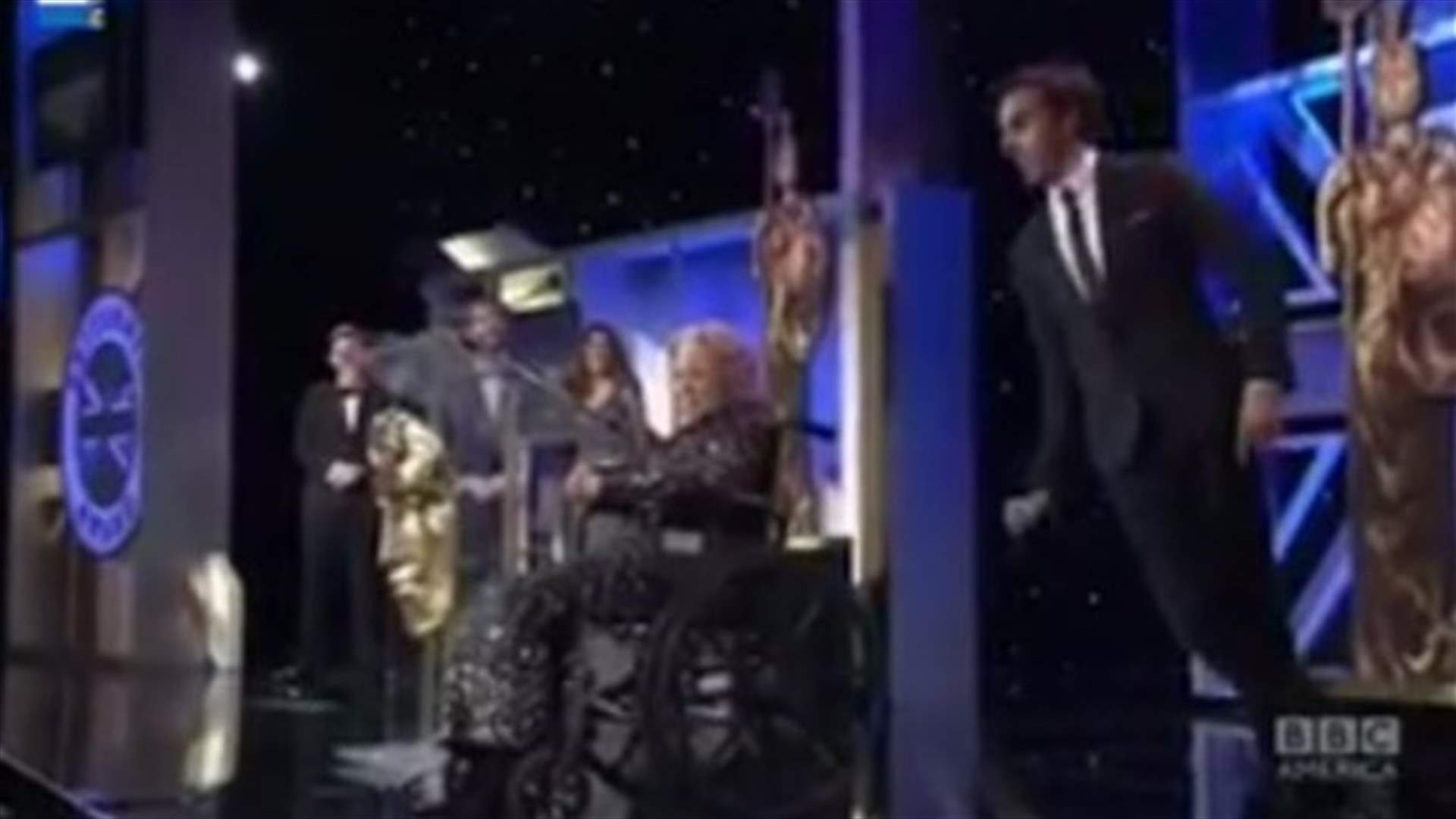 REPORT: British comedian Sacha Baron Cohen pranks crowd at the Britannia awards