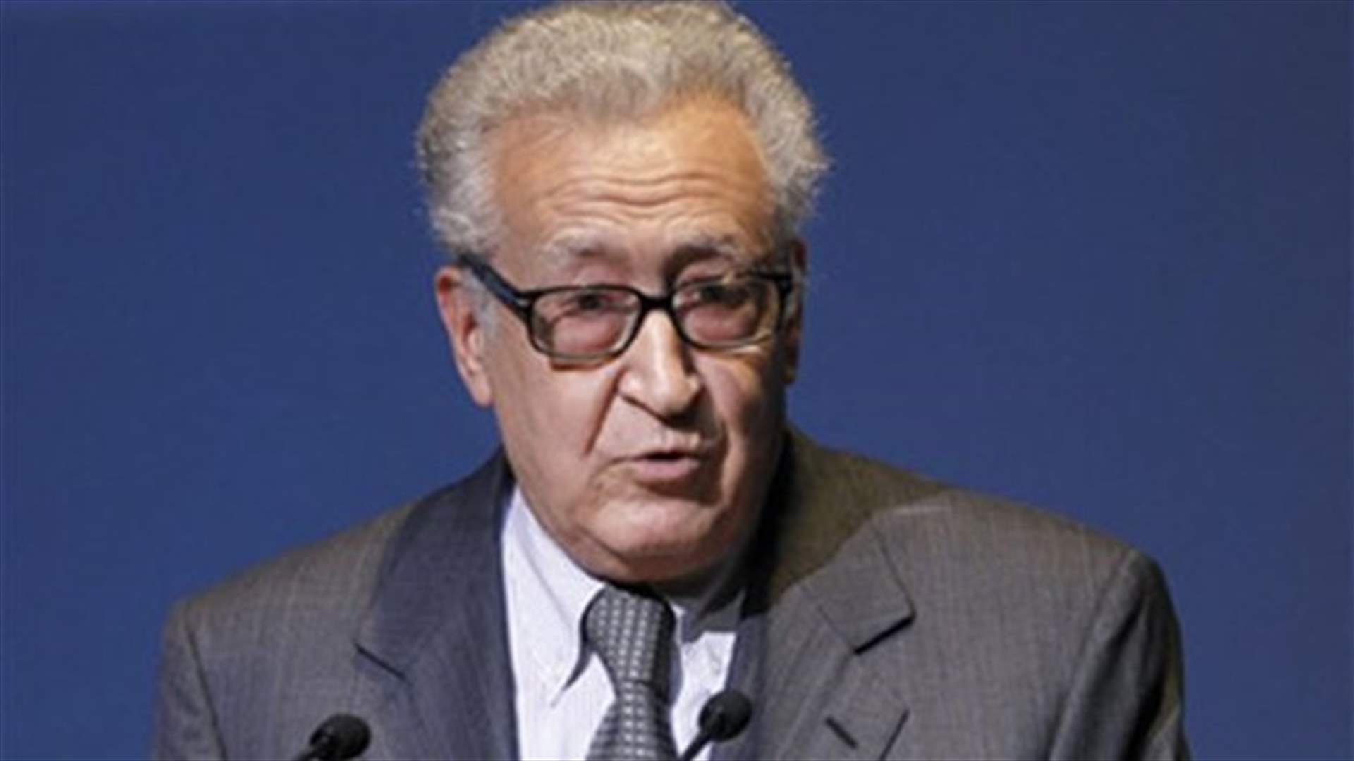 الابراهيمي: الجميع متفق على دخول مؤتمر جنيف 2 بلا شروط
