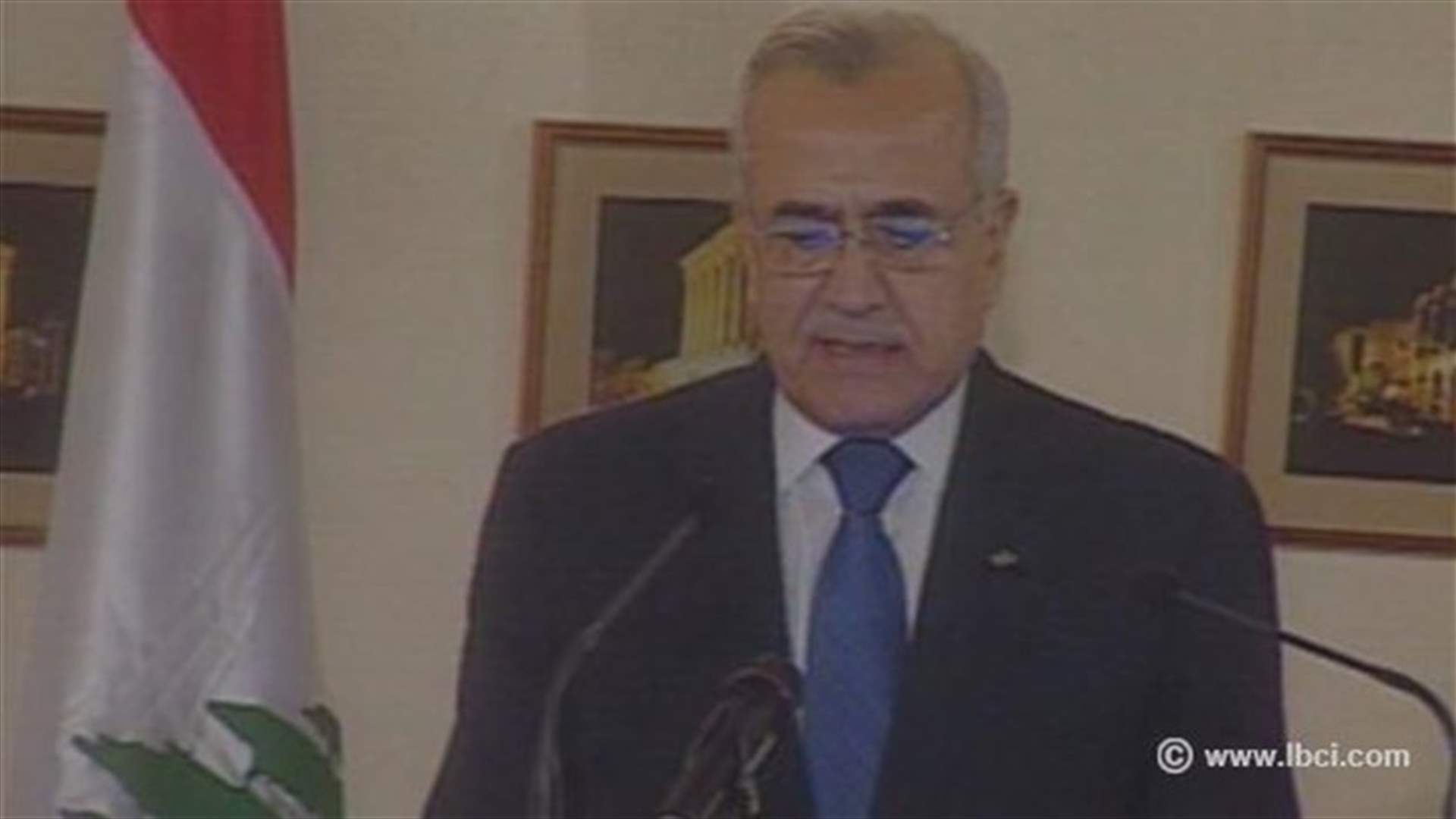 President Sleiman: Presidential elections should be held on due time