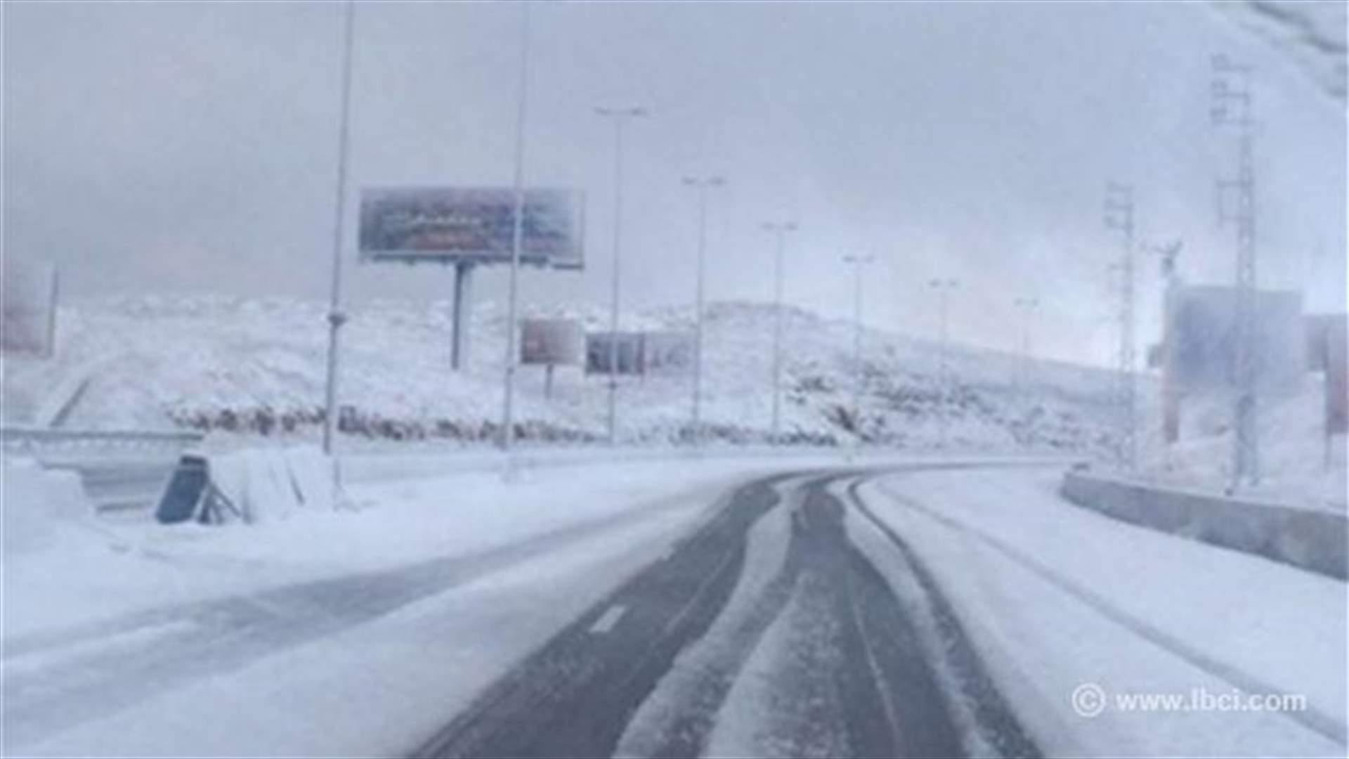 REPORT: Lebanon did not enter scope of Alexa storm, roads blocked due to snowfall 