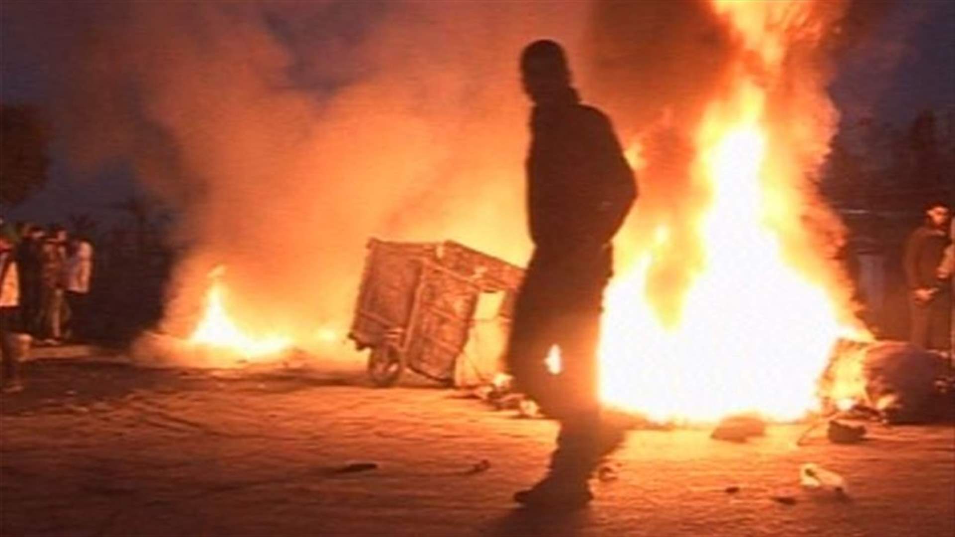 Protesters cut-off several roads in Lebanon’s Tripoli