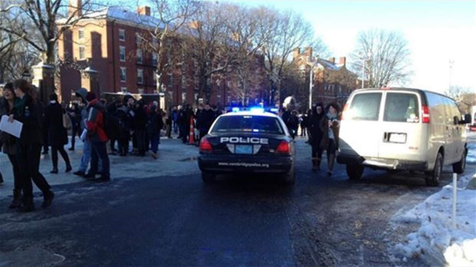 Harvard buildings evacuated over explosives report