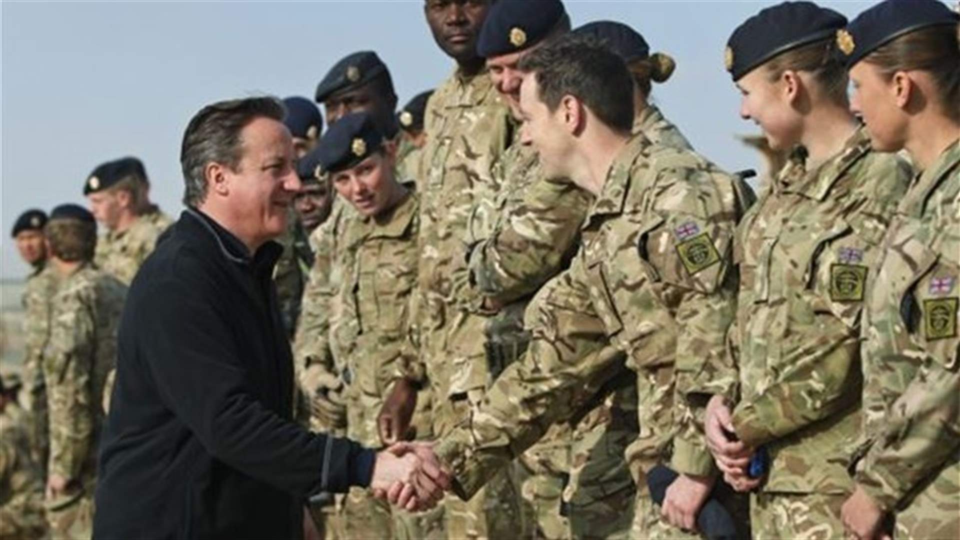 UK's Cameron visits troops in Afghanistan