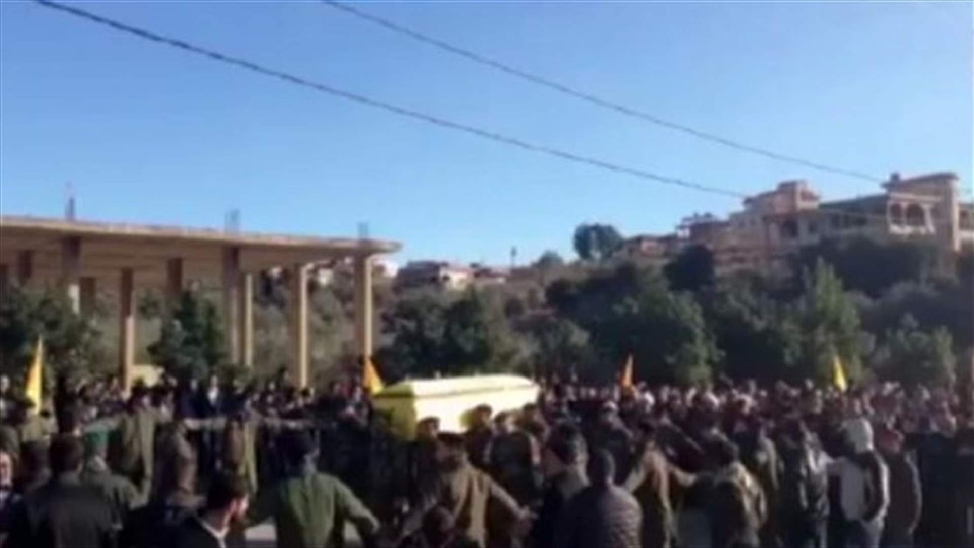 Hezbollah holds funeral for member killed in Syria 