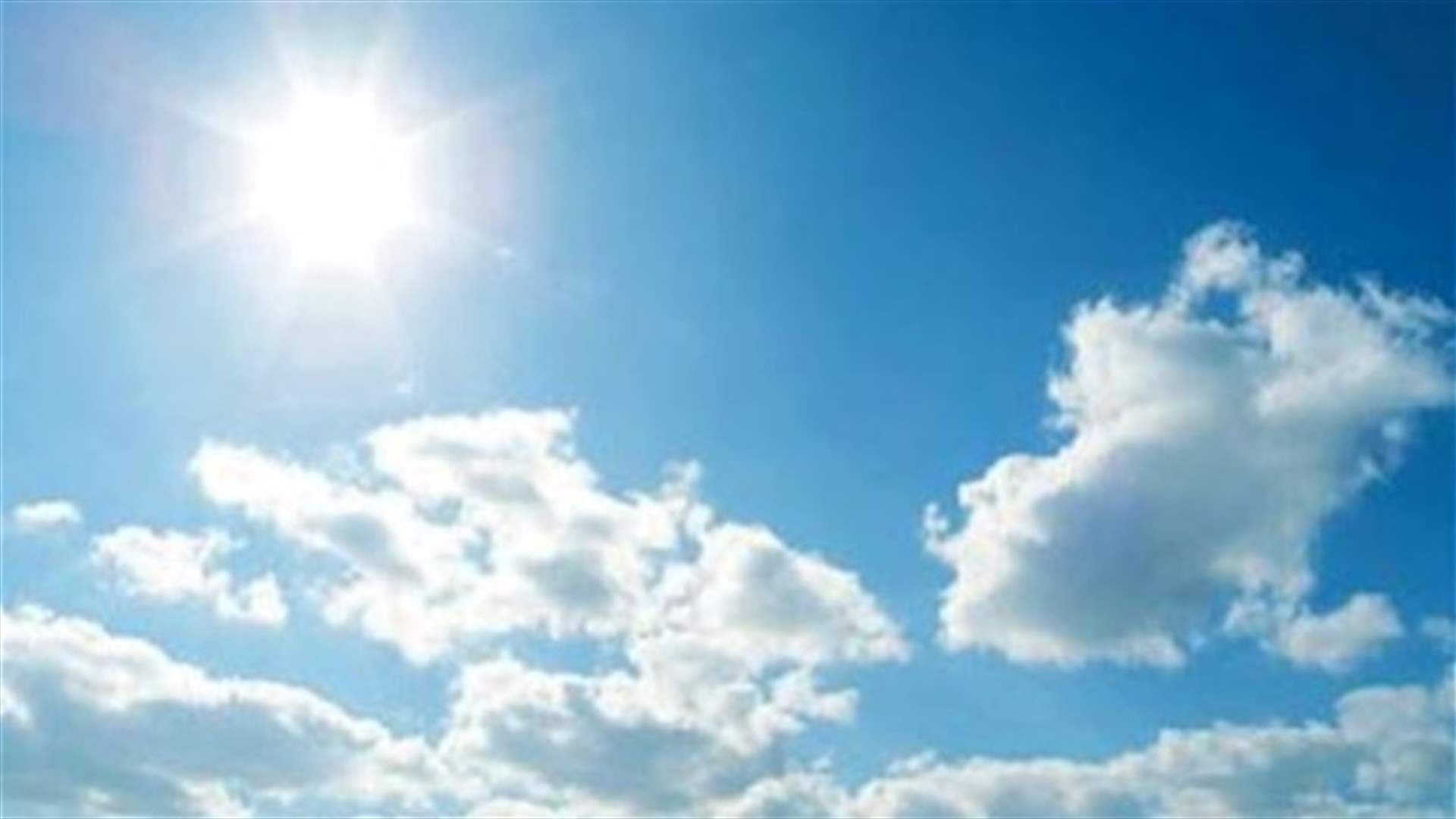 الطقس قليل الغيوم مع استقرار في درجات الحرارة