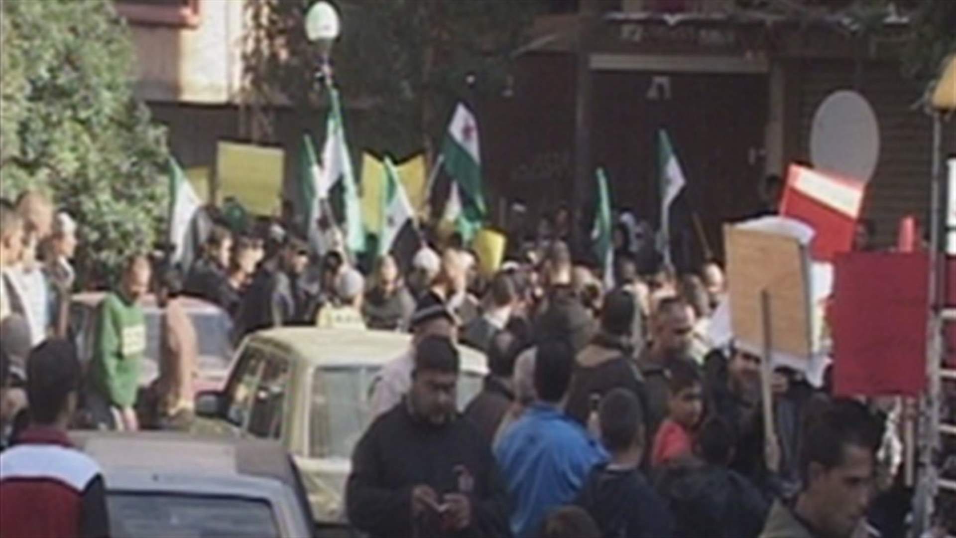 تظاهرة في طرابلس دعما للشعب السوري