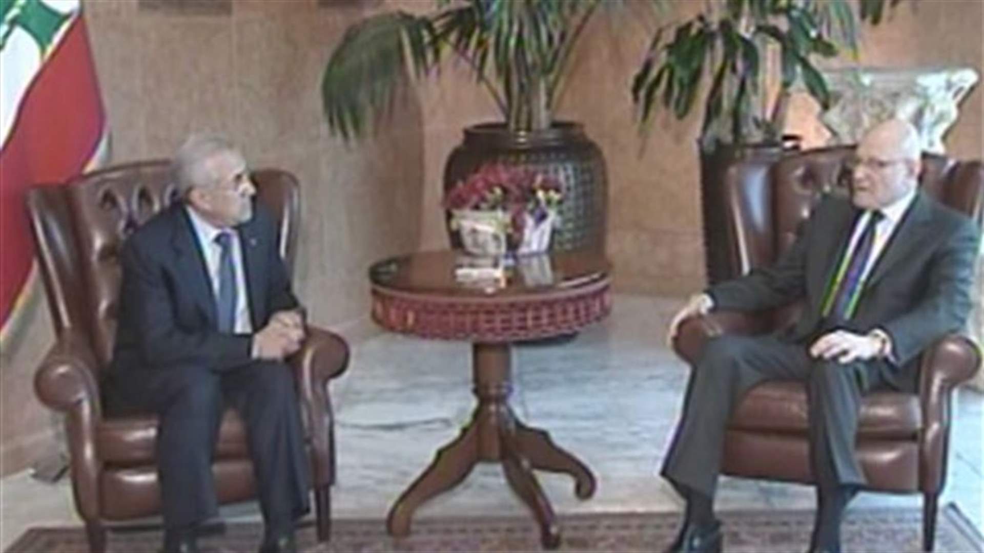 President Sleiman meets PM-Designate Salam, calls for swift formation of new cabinet