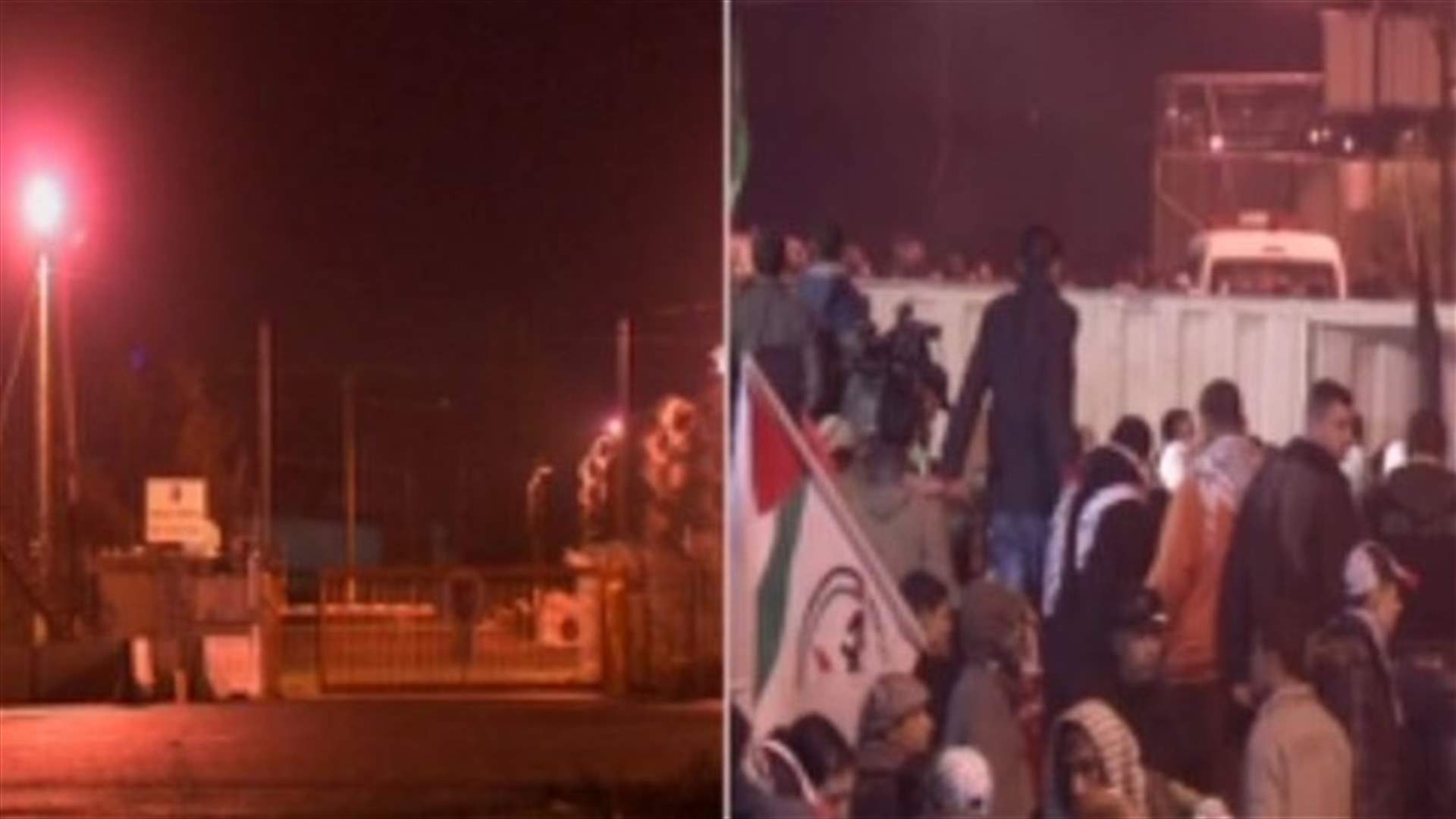 الفلسطينيون يبدأون الاحتفالات باطلاق معتقليهم