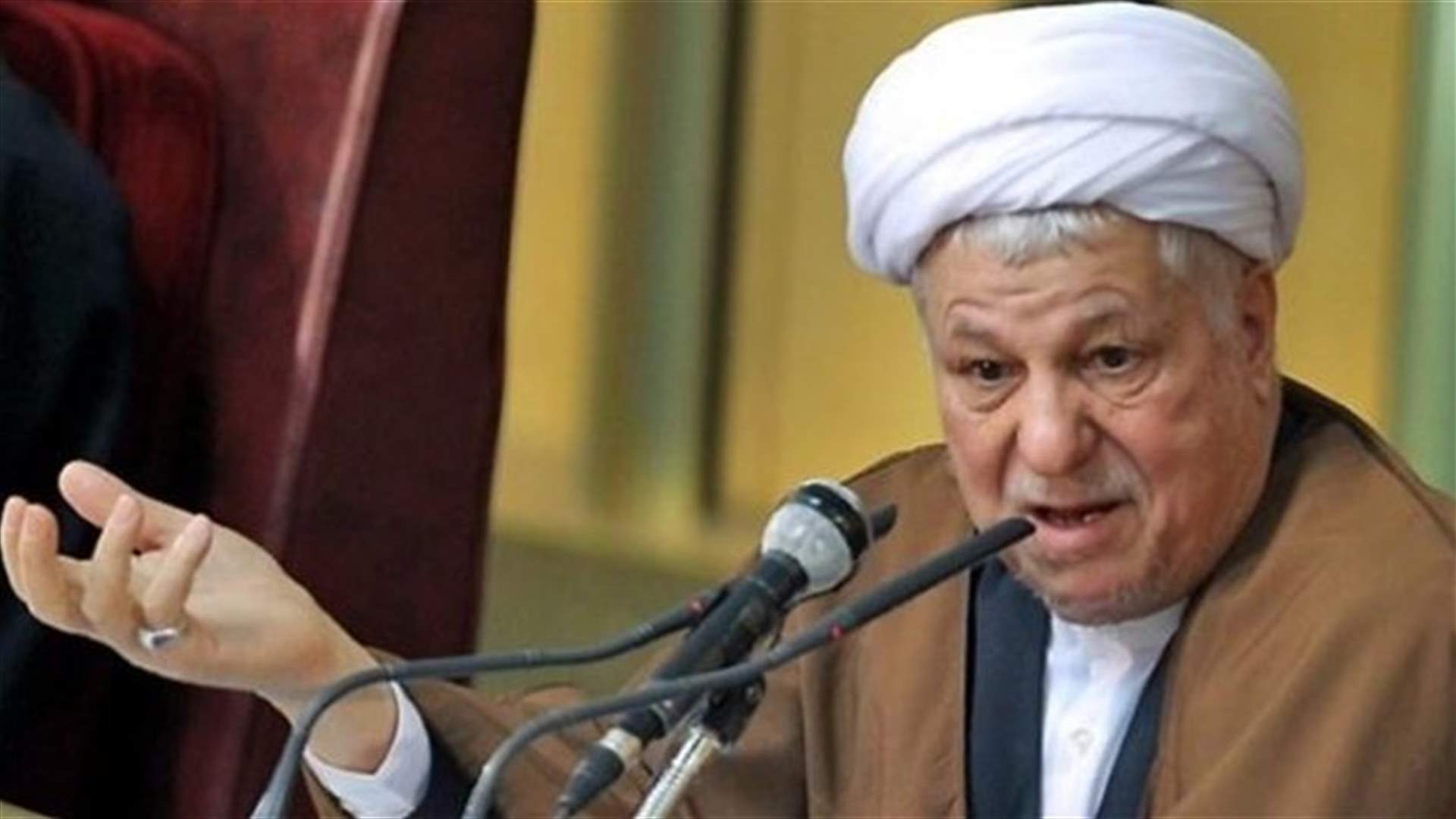 رفسنجاني : علاقتنا سيئة مع السعودية التي تدعم المتشددين في سوريا والعراق 