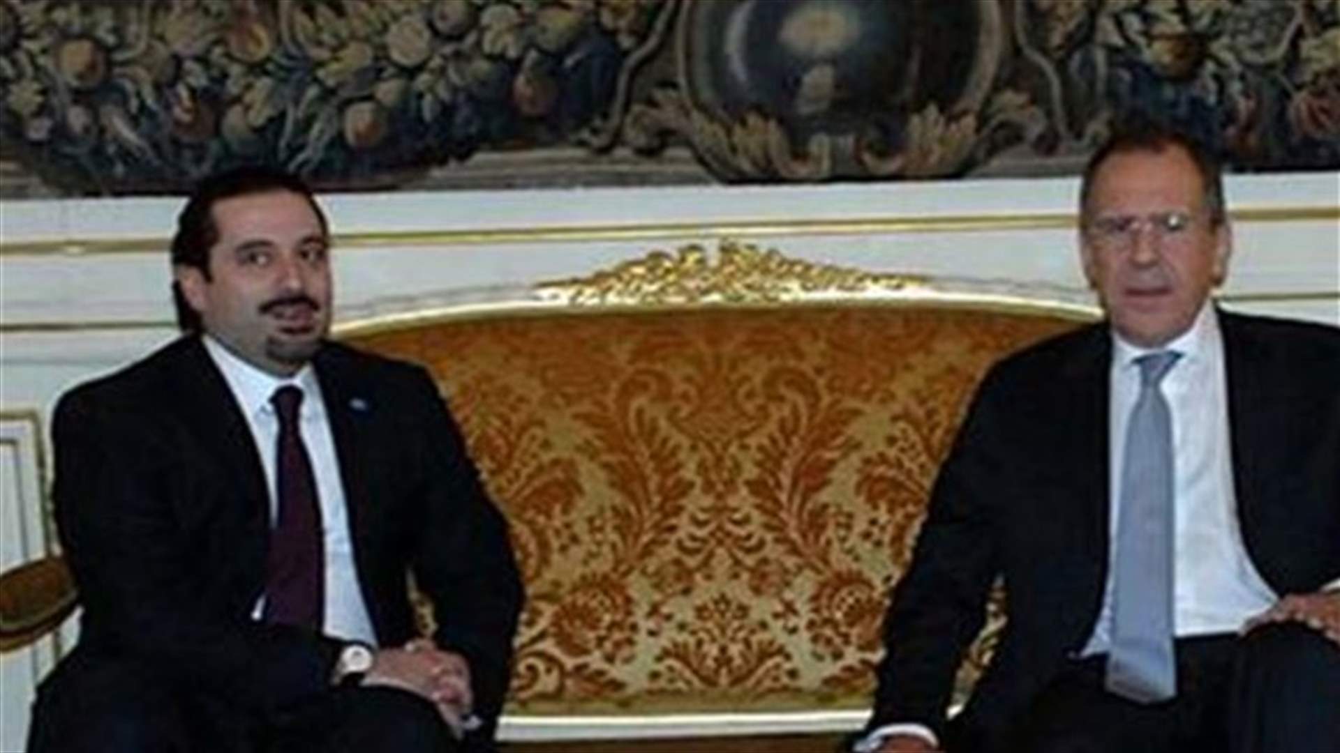 Russia’s Lavrov to meet with Hariri in Paris