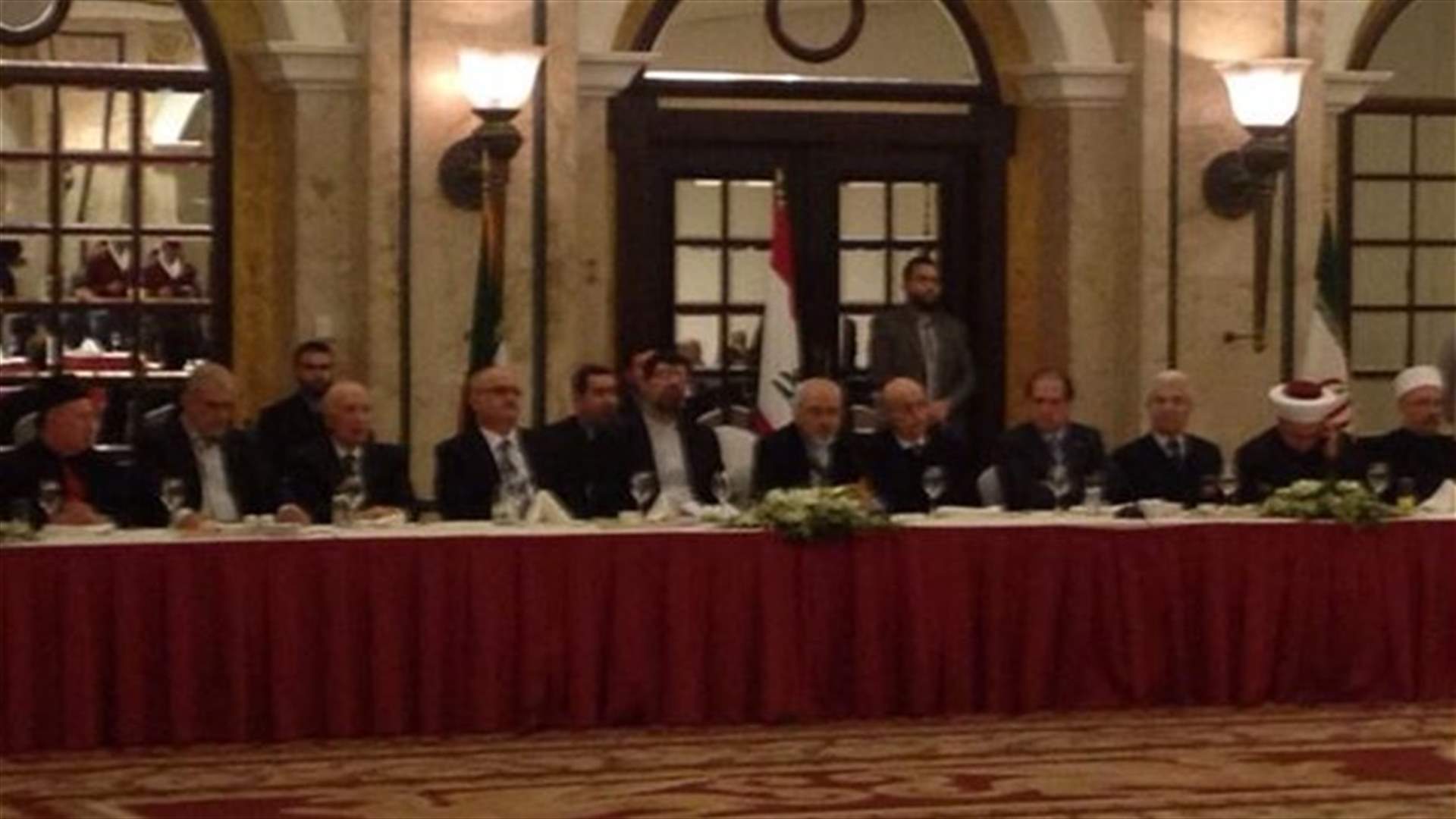 ظريف يلتقي جنبلاط والفرزلي وقزي في فينيسيا