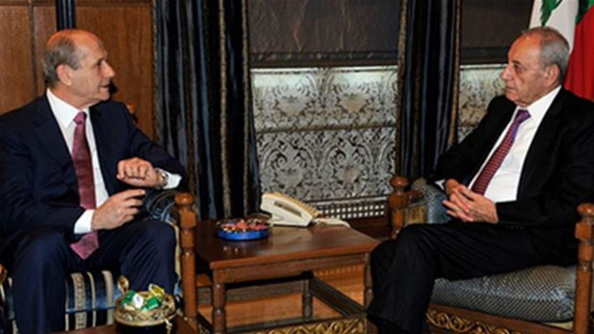 Charbel meets with Berri over security situation