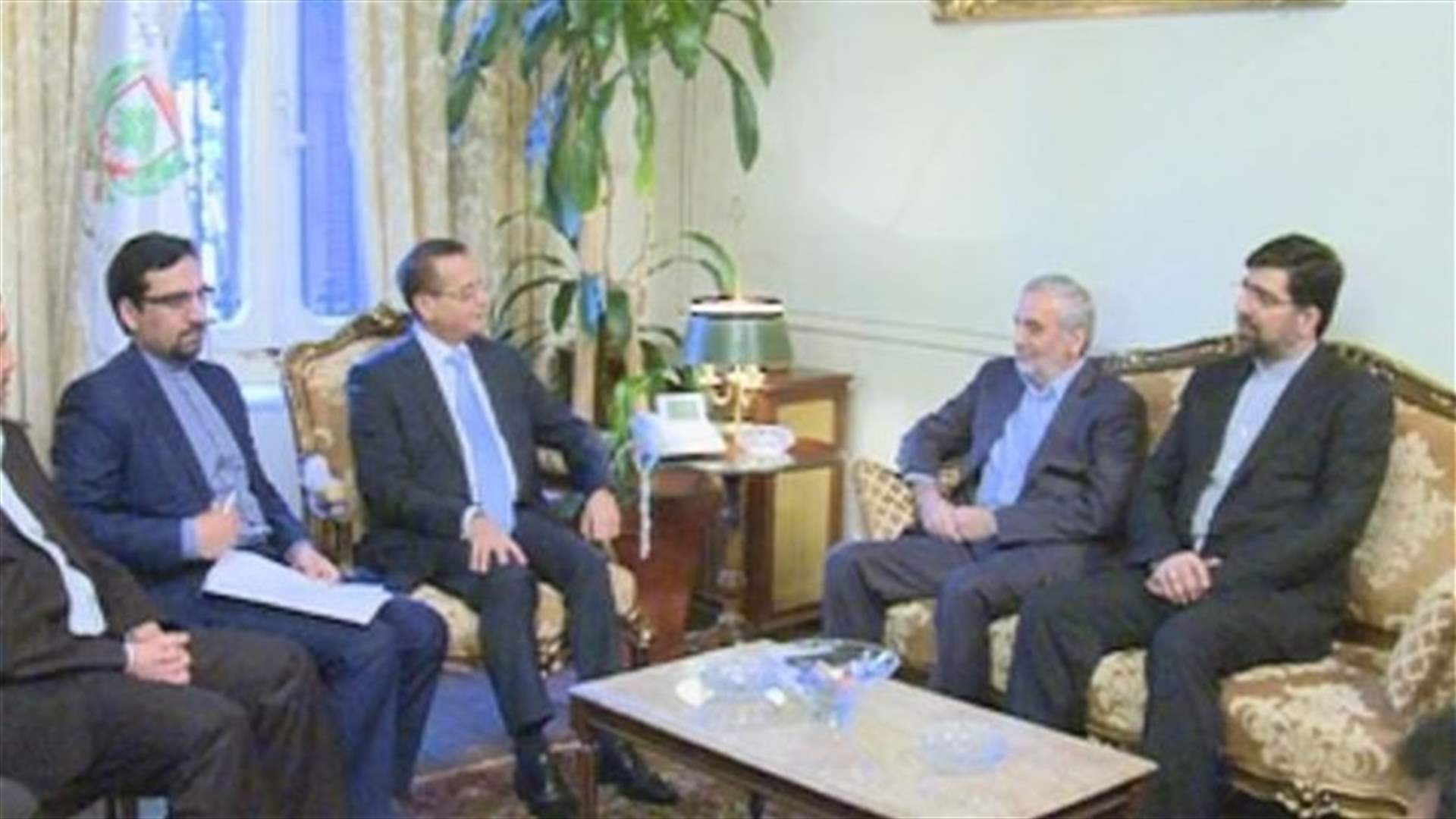 Mansour meets with Iranian delegation over Iranian embassy twin blasts 