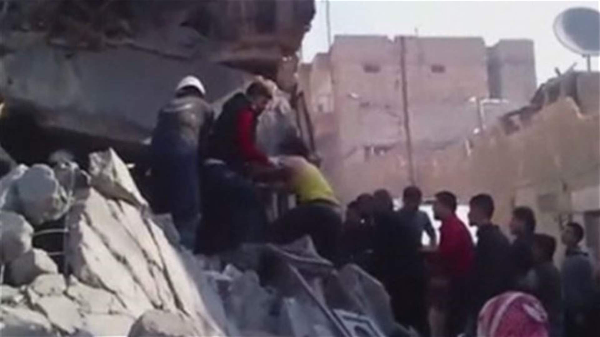 REPORT: Aleppo recovers bodies from under the rubble