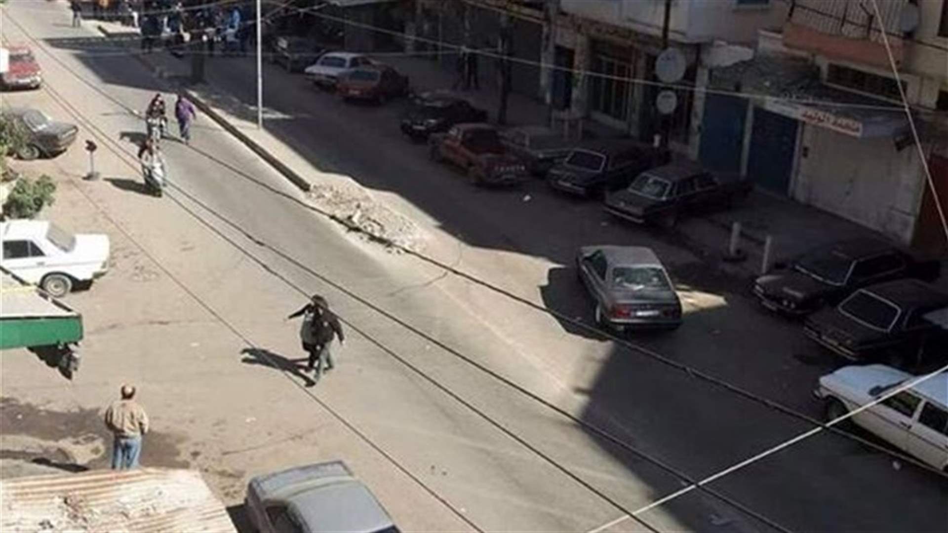 فتح الطريق في شارع سوريا بعد اقفالها احتجاجا