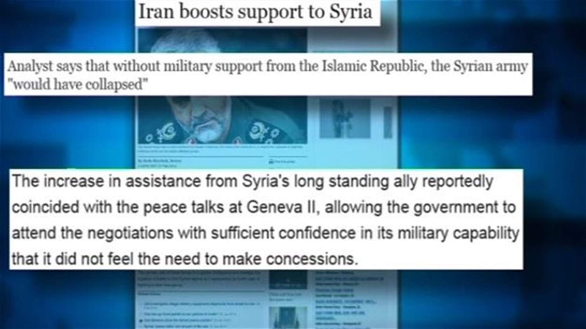 REPORT: Media report says Tehran, Moscow boosted support for Syria