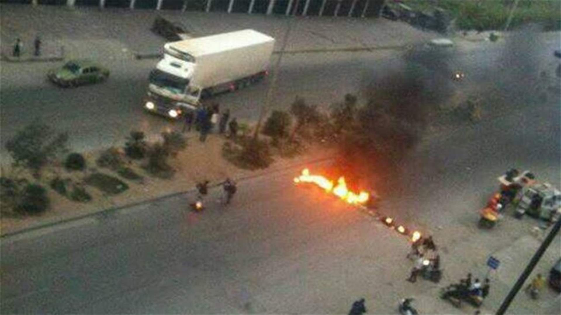 محاولة لقطع الطريق في منطقة التبانة باتجاه عكار  